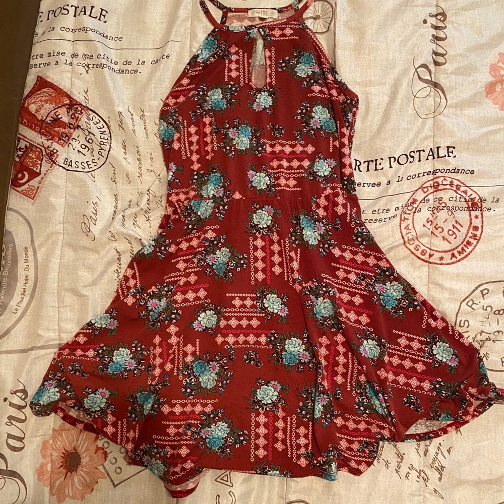Love Fire Floral Dress